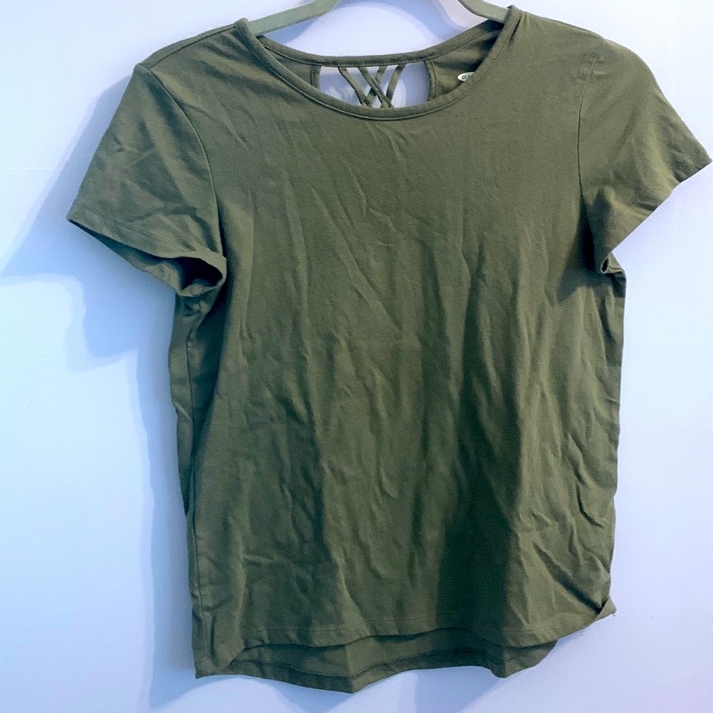 Girls green old navy t-shirt size XL